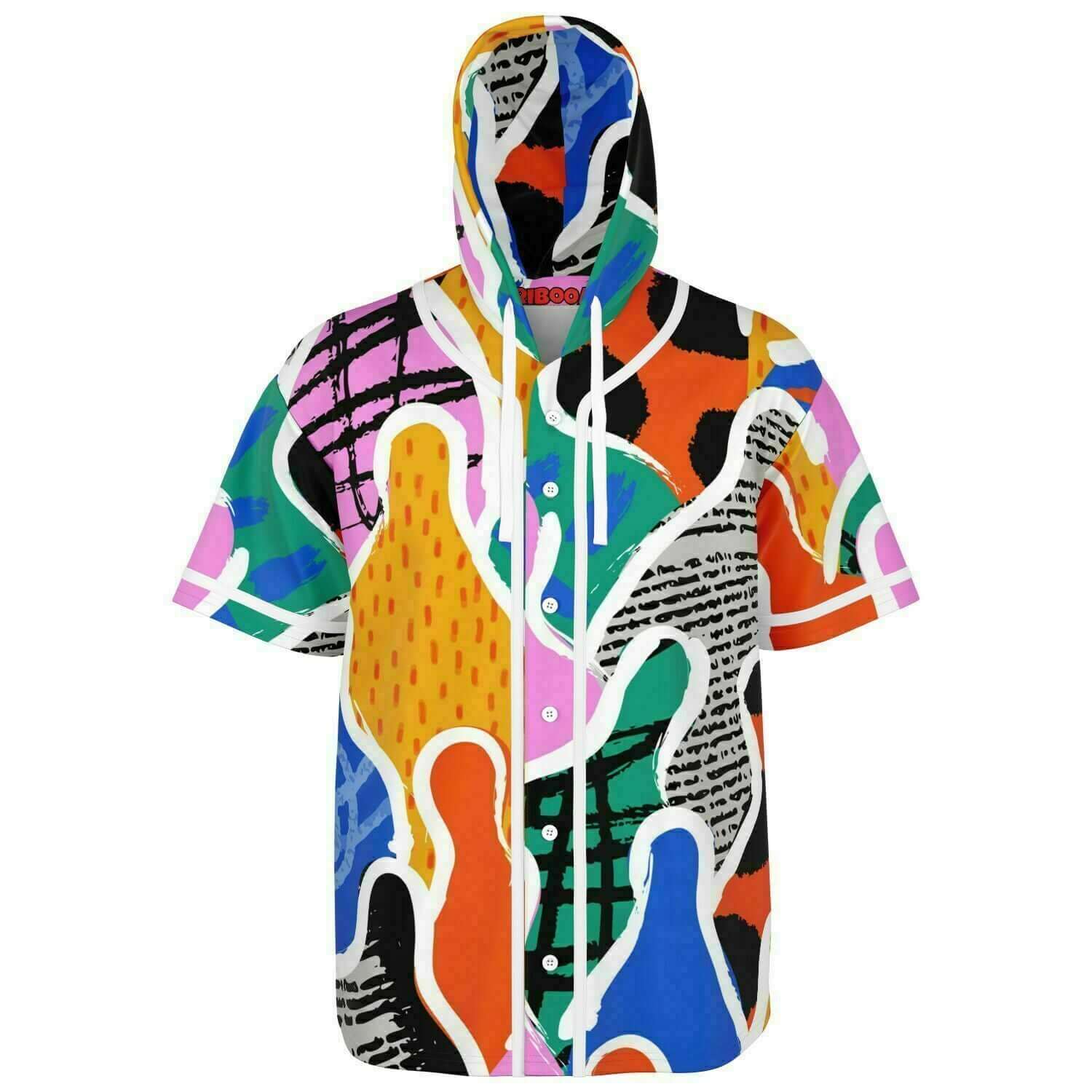 Hooded Baseball Jersey | HD Print | The Crowd