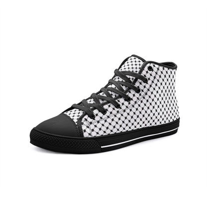 Keffiyeh Canvas Shoes | Classic High Top