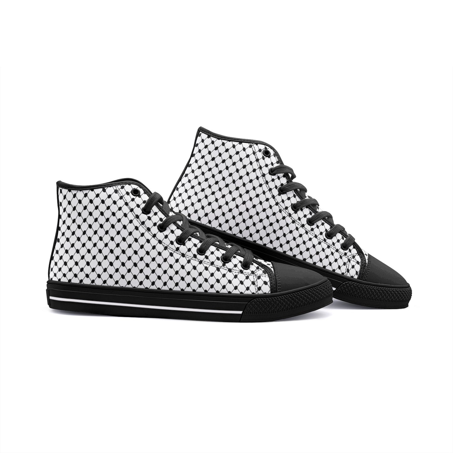 Keffiyeh Canvas Shoes | Classic High Top