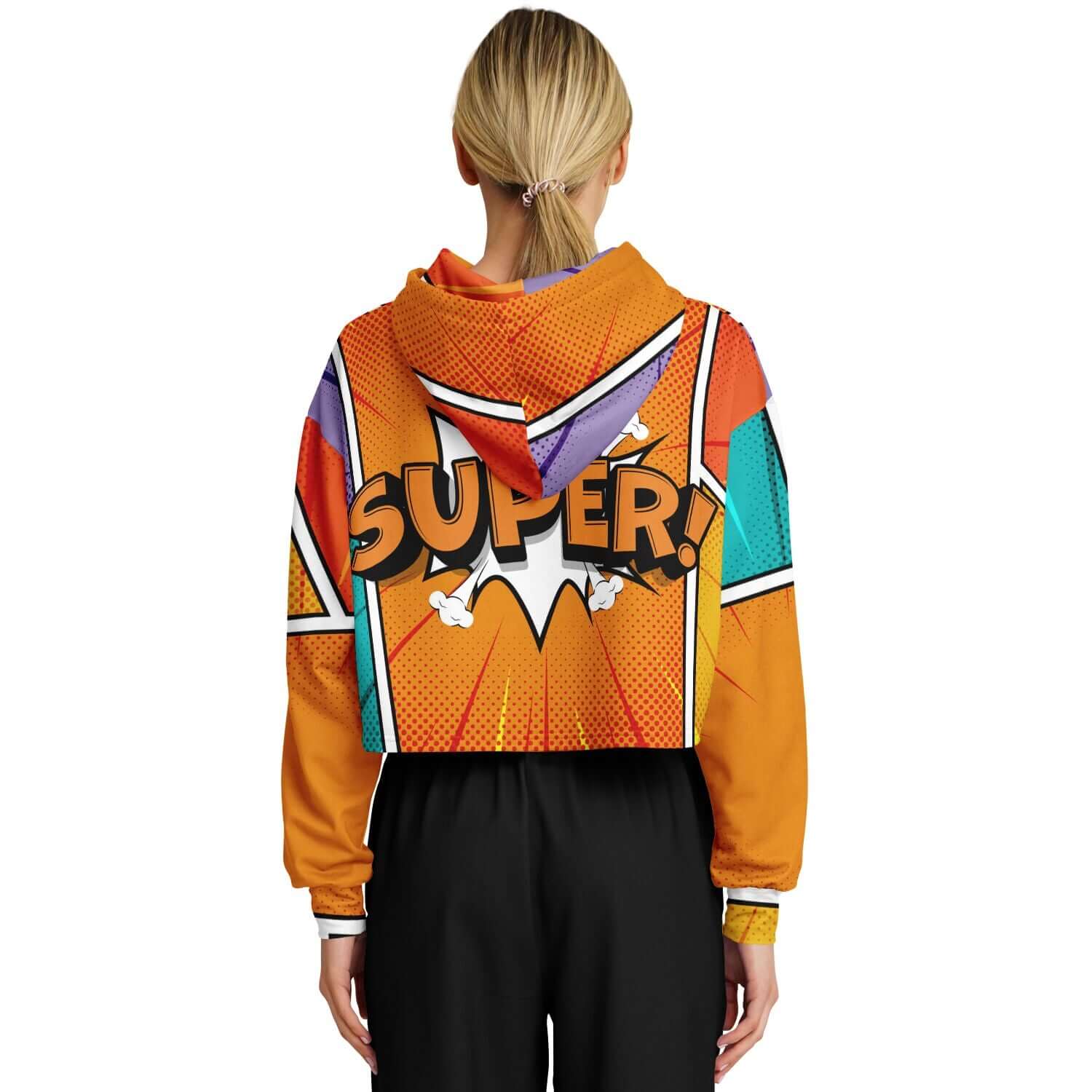 SUPER! Cropped Hoodie For Women