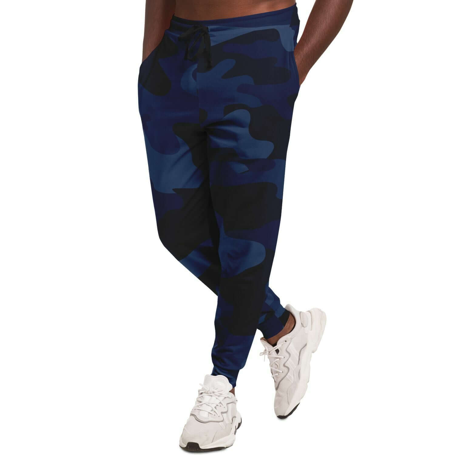 Camo Track Pants | Deep Blue