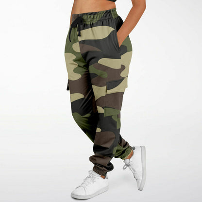 Mongoose Green & Olive Camouflage Cargo Sweatpants