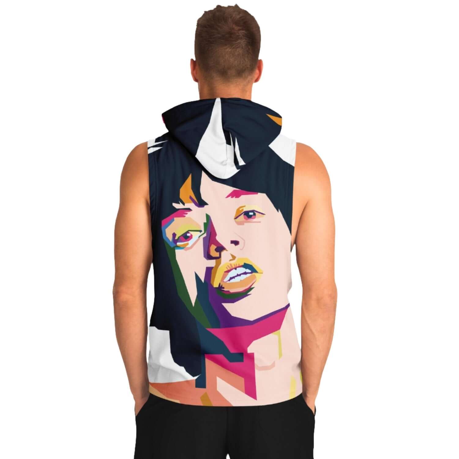 Mick Jagger Sleeveless Hoodie For Men