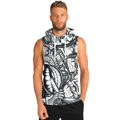 Sleeveless Hoodie For Men | Skulls Machine