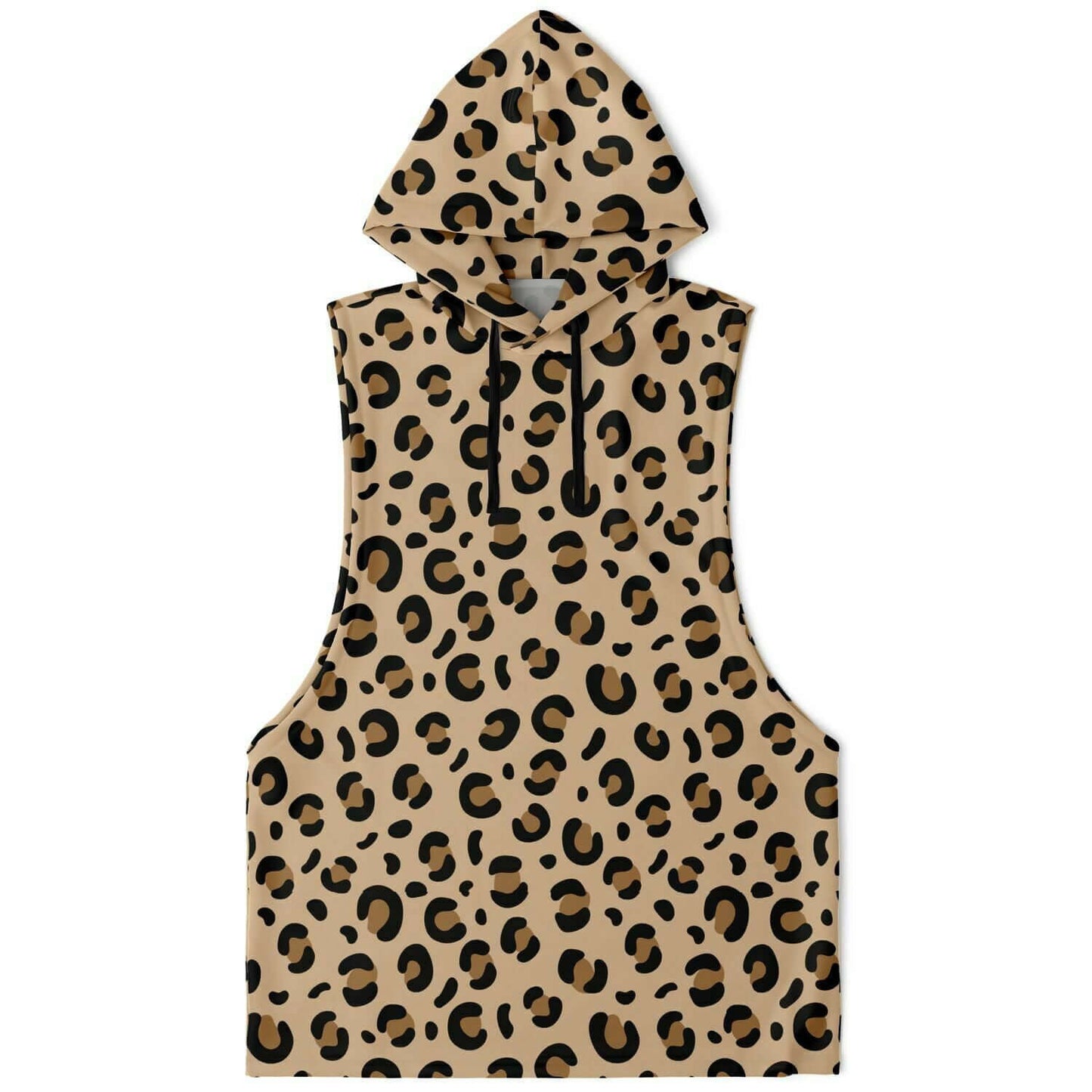 Sleeveless Hoodie For Men | Leopard