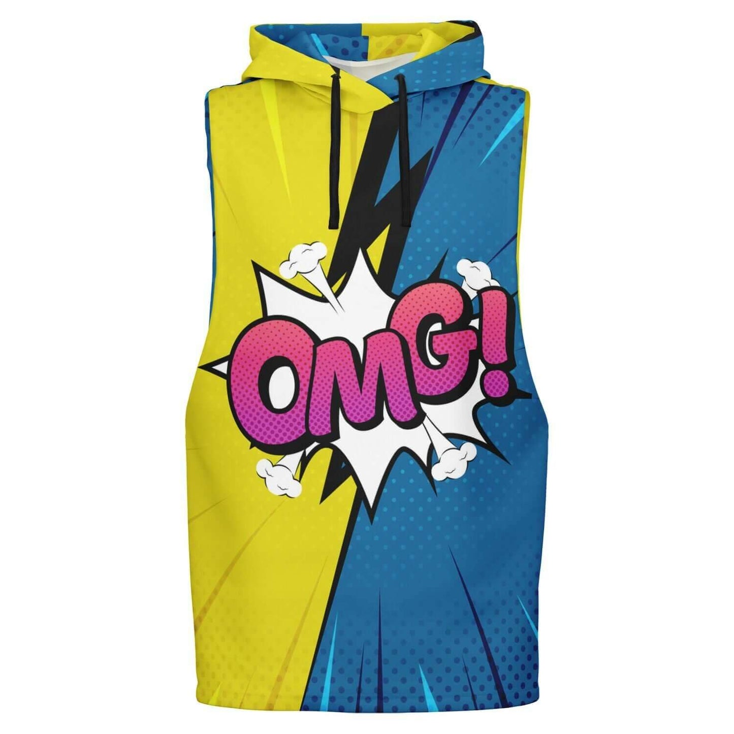 OMG! Sleeveless Hoodie For Men copy