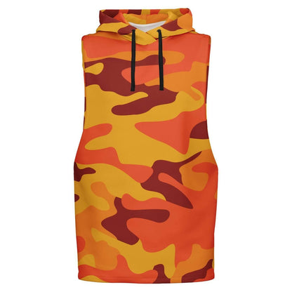 California Orange & Red Berry Camo Sleeveless Hoodie