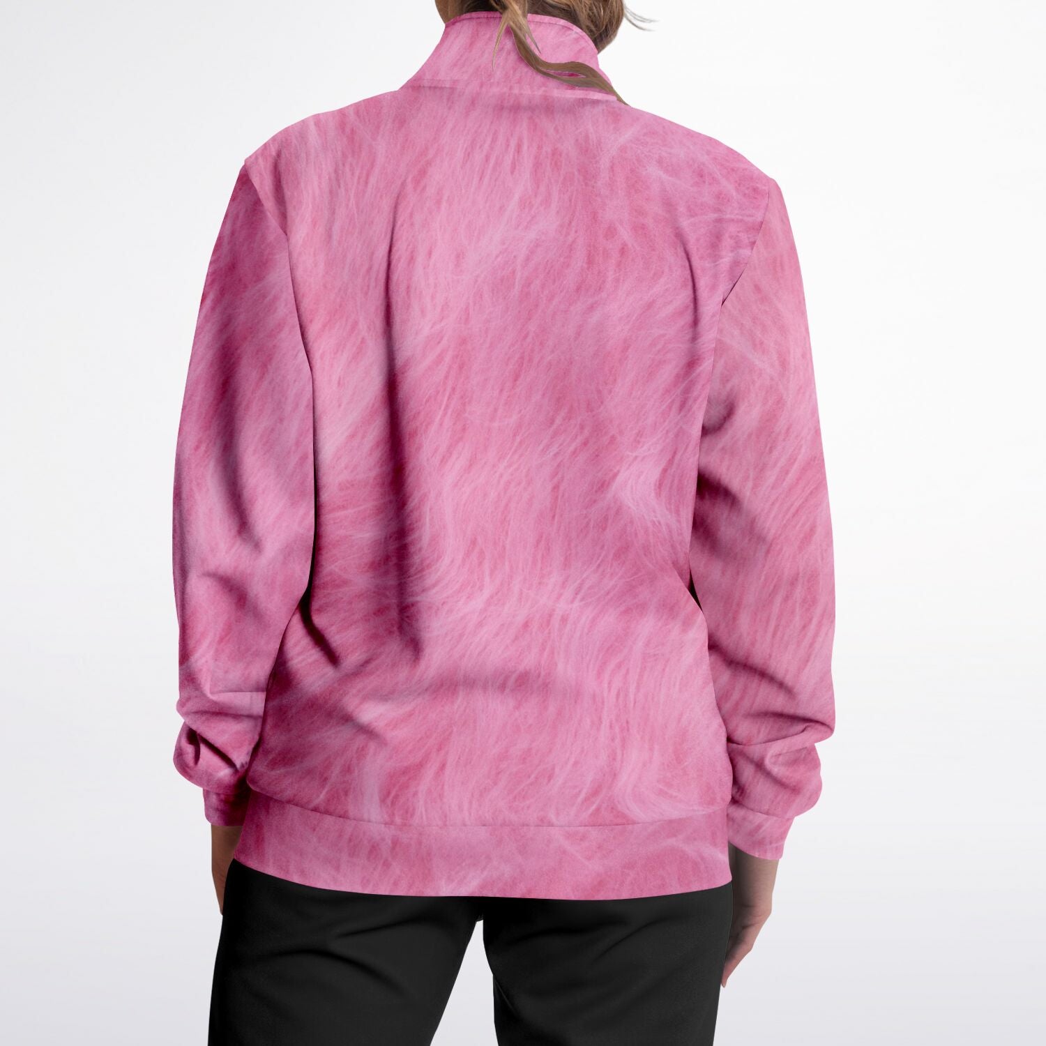 Pink Fur Track Jacket | HD Print