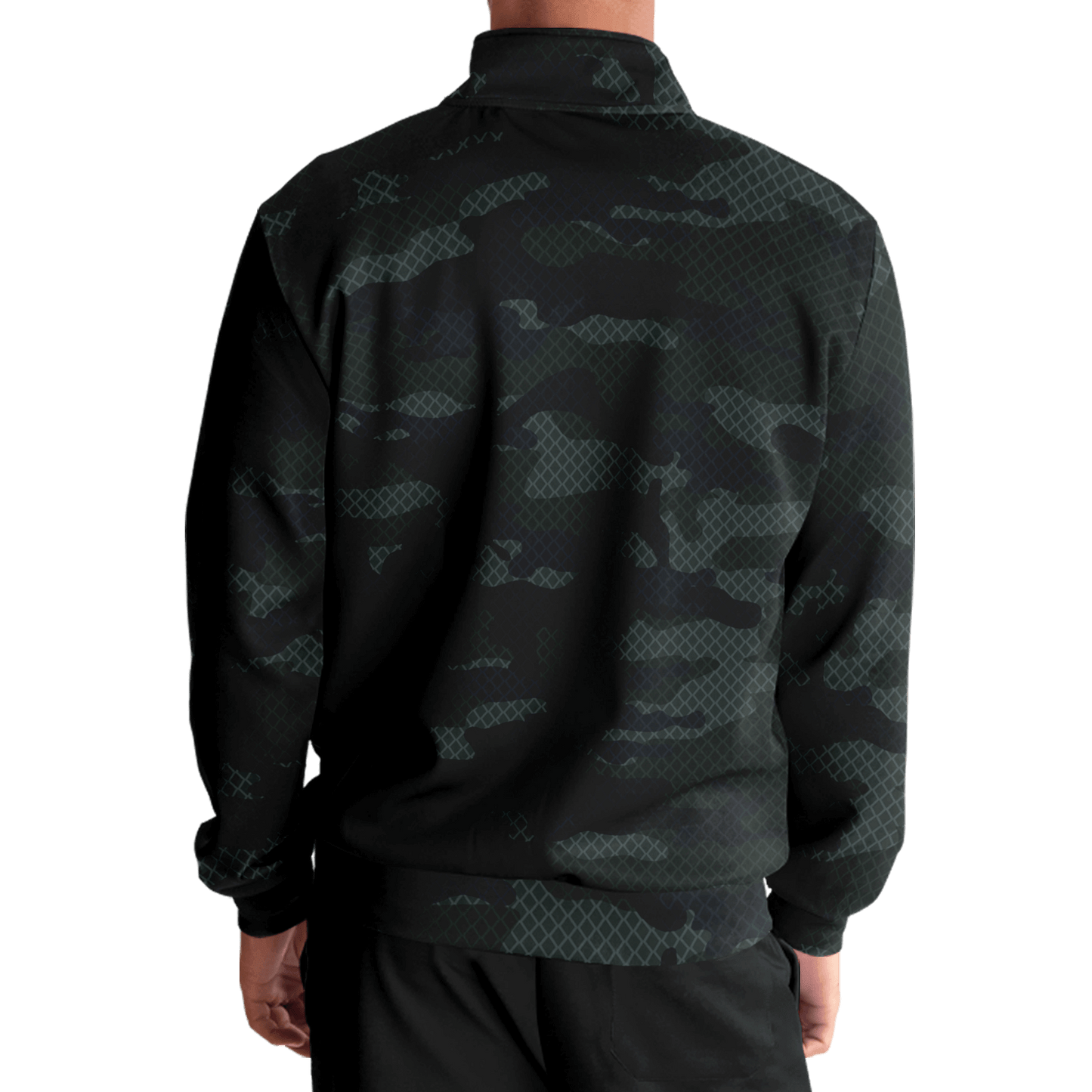 Camo Jacket | Military Dark Green & Black | Unisex