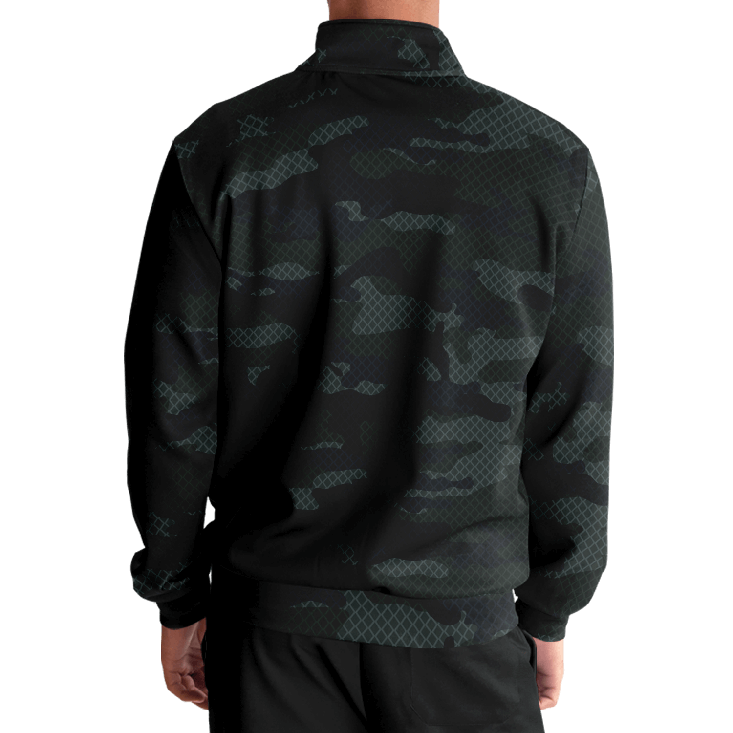 Camo Jacket | Military Dark Green & Black | Unisex