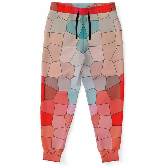Pantalones deportivos rojos de arte digital | Impresión HD | Unisexo 