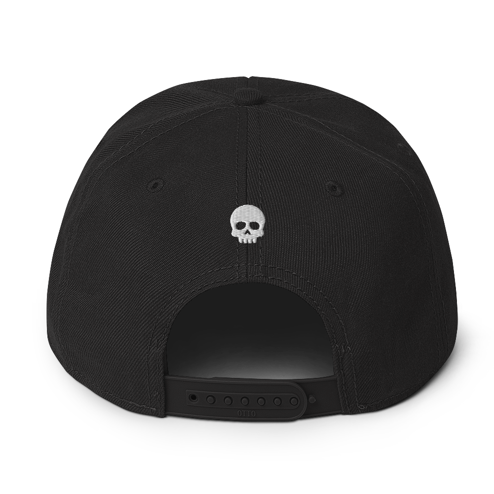 Snapback Hat | Skull Embroidery