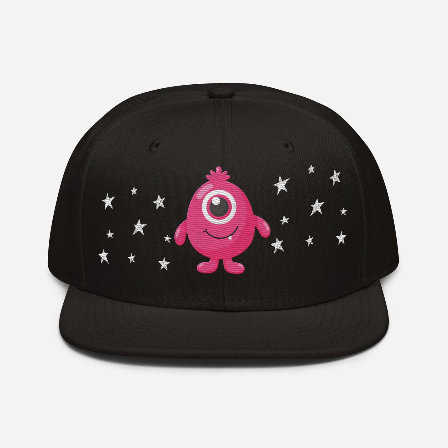 Sombrero Snapback | El bordado del monstruo rosa