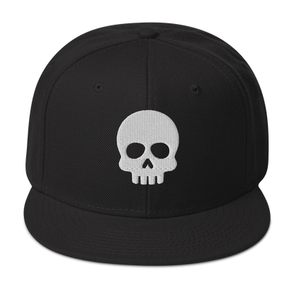 Chapeau Snapback | Broderie de crâne